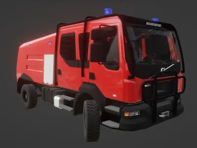 Volvo FL Firetruck 3D model