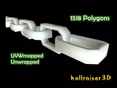 Chain Low-poly 3D model get