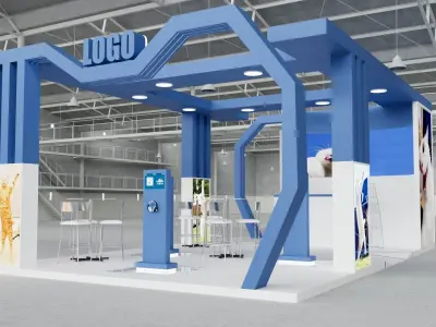 Exhibition Stand 06 5m x 8m 3D model