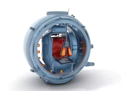 Steampunk Industrial Lamp Model Pack Low-poly 3D model