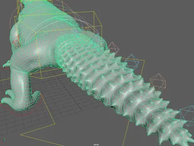 Uromastyx-Lizard Low-poly 3D model