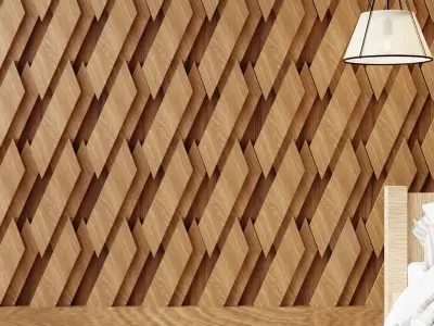 Wall wood V21for your interior wall wood  3D model
