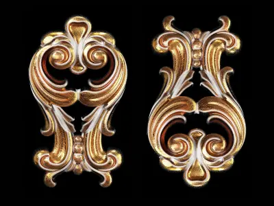 Classic carved 004 3D model