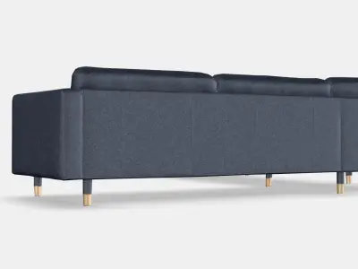 LANDSKRONA corner sofa 5-seater Low-poly 3D model
