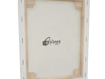 Canvas - Butterfly  Low-poly 3D model