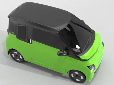 MG Comet Electrick Car Green 3D model