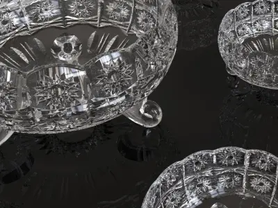 decoration glass set  3D print model