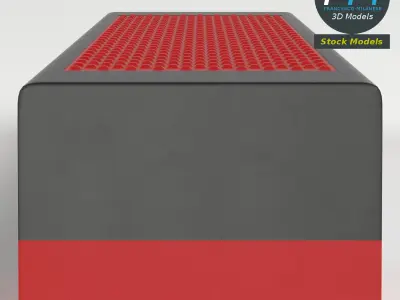 Gym equipment - Aerobic step 3D model