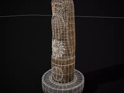 Slavic Gods Figurine Horsa Low-poly 3D model