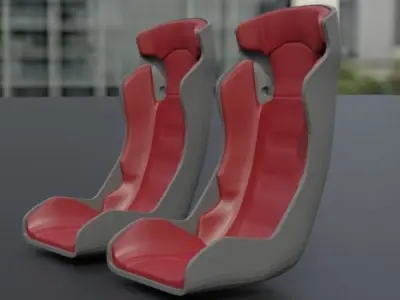 SPORTS SEAT 27F-1 3D print model