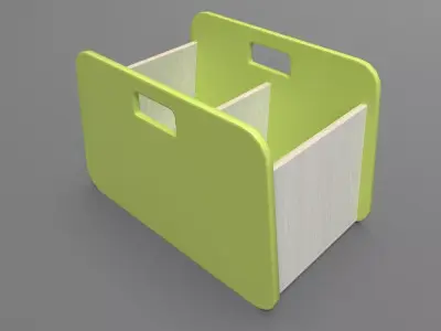 BacUp2Boxes Green Low-poly 3D model