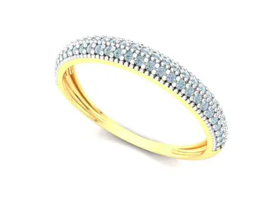 Gold Guard Ring Diamond Jewelry Rings Printable 3D print model