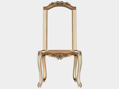 Carved chair for cnc 14 3D model