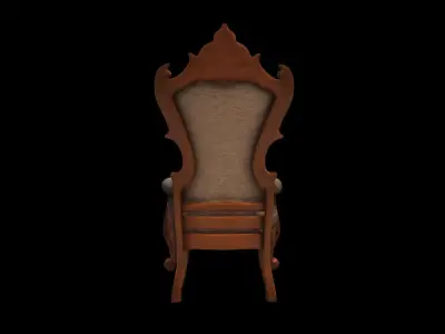 3d Model  Ladderback Chair Isolated On High Render 3D model