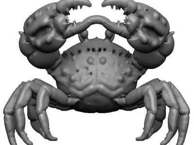 crab pendant 3D print model