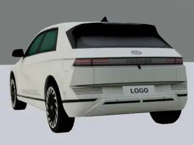 HYUNDAI IONIQ5 LOWPOLY Low-poly 3D model
