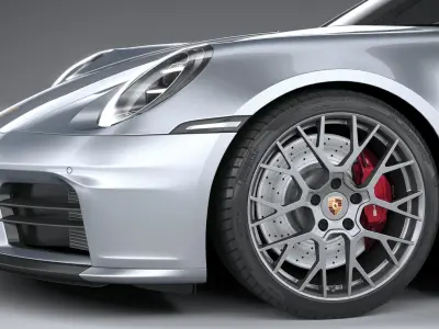 Porsche 911 Carrera Aerokit 2025 3D model