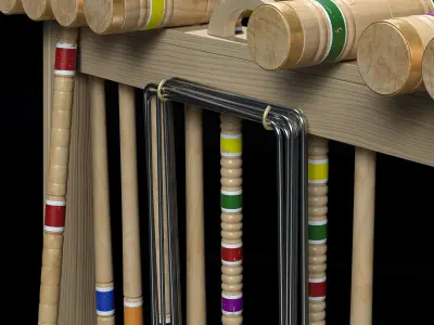 Croquet set 3D model