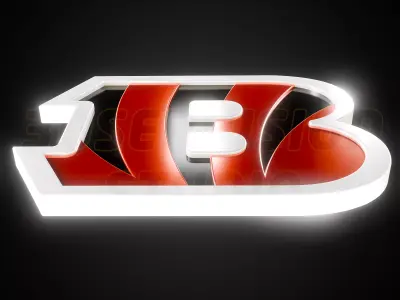 Cincinnati Bengals logo - Cinematic - 3D print 3D model