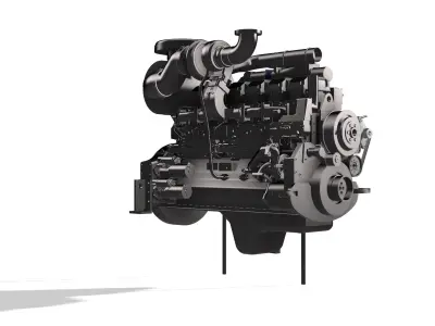 SAA6D170E-3 KOMATSU DIESEL ENGINE 3D print model