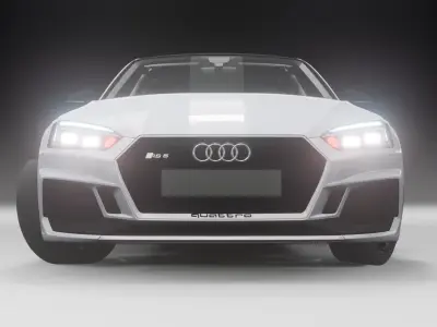 Audi rs5 car model Low-poly 3D model