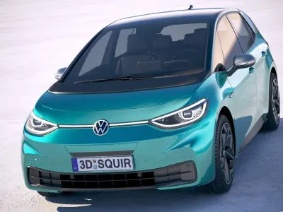 Volkswagen ID3 2020 VRAY 3D model