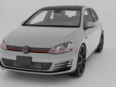 VW Golf GTI 3D model