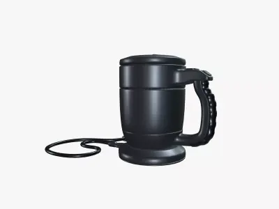 Electric thermo mug Low-poly 3D model