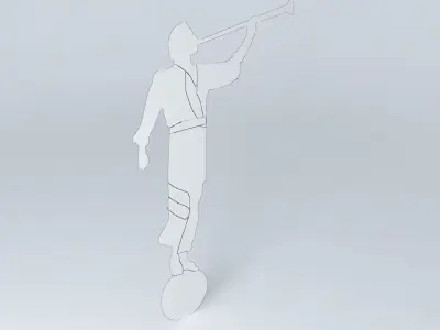 EIGHT MODEL (Moroni) ANGEL. Free 3D model