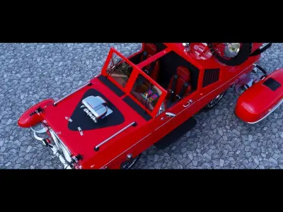 3D SUPER FLYING CAR 3D model