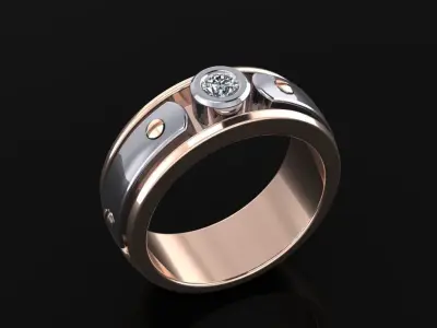 Man Ring 08 3D print model