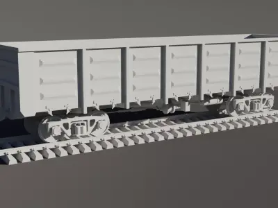 Gondola car Low-poly 3D model