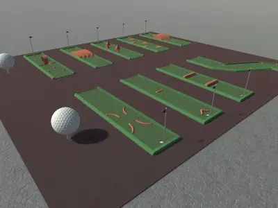 Mini Golf Course 3D model