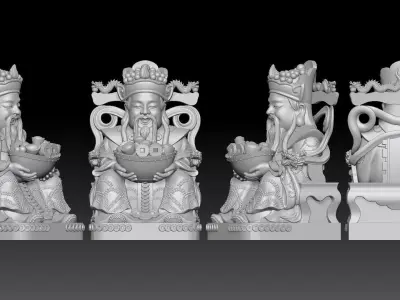god of Wealth  3D print model