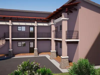 One Bedroom Flats 3D model