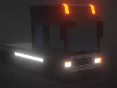 truck low-poly Free 3D model