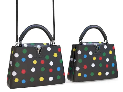 Louis Vuitton Bags Capucines  Yayoi Kusama  Low-poly 3D model