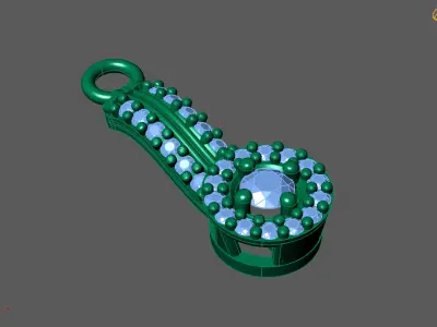 Women Pendants 3DM STL Pendant Renders Details 3D print model 3D print model