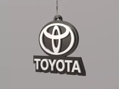 Toyota keychain 01 3D print model