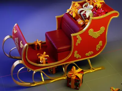 sleigh 3D model