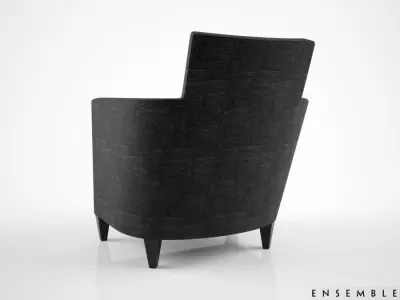 Ensemble Club chair Hutton 3D model