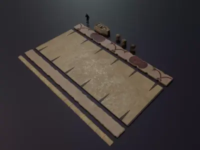 building 16 Low-poly 3D model