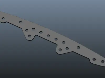 PLATE FOR SUPER X CHASSIS 3D print model