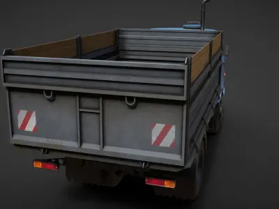 IFA w50 Truck  Low-poly 3D model