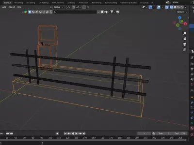 Industrial Lift Platform Free low-poly 3D model