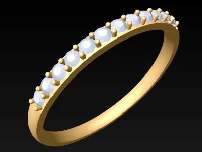 Diamond Ring - Womens Rings - N229409 3D print model