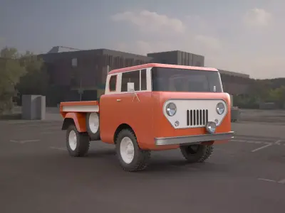 jeep fc 150 classic vehicle 3D model