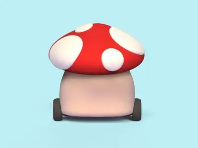 Mushroom Car 3D print model