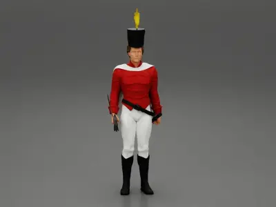 nutcracker man with and without sword 3D print model