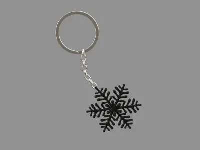  ice-star keychain BLACK 3D model